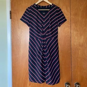 * Unworn* Banana Republic Petite Striped Dress Size 10